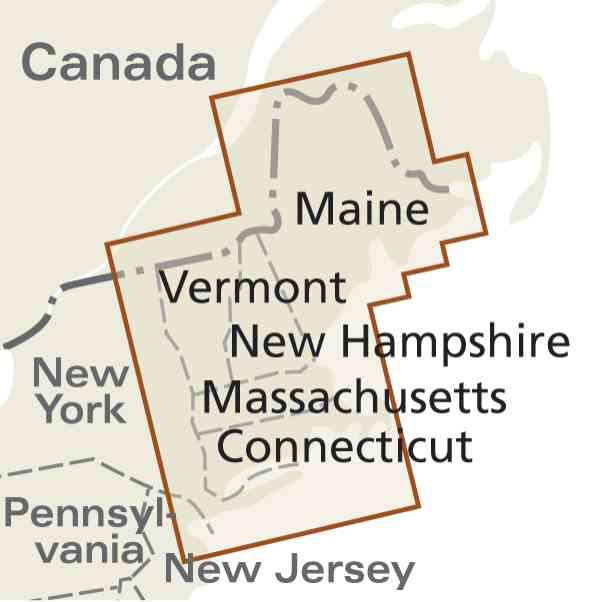 Carte routière USA n° 5 - Nouvelle Angleterre | Reise Know How carte pliée Reise Know-How 