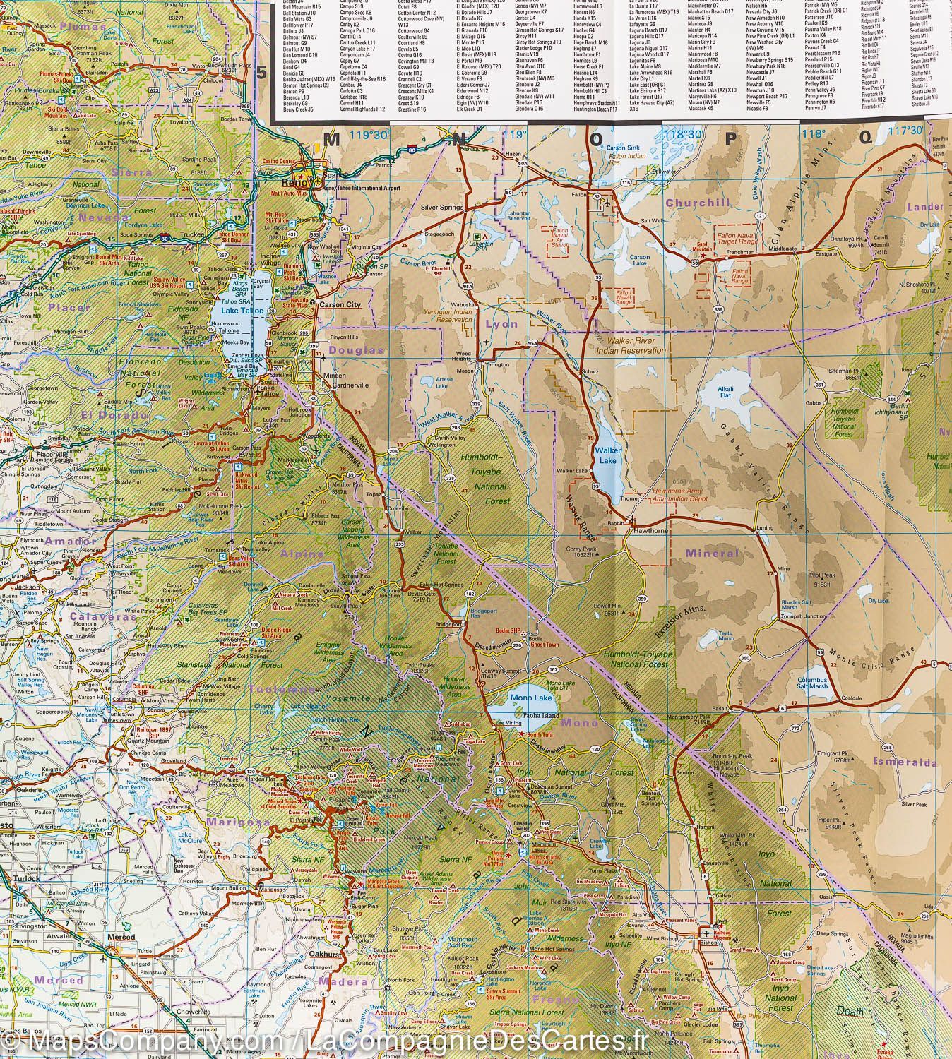 Carte routière USA n° 6 - Californie | Reise Know How carte routière Reise Know-How