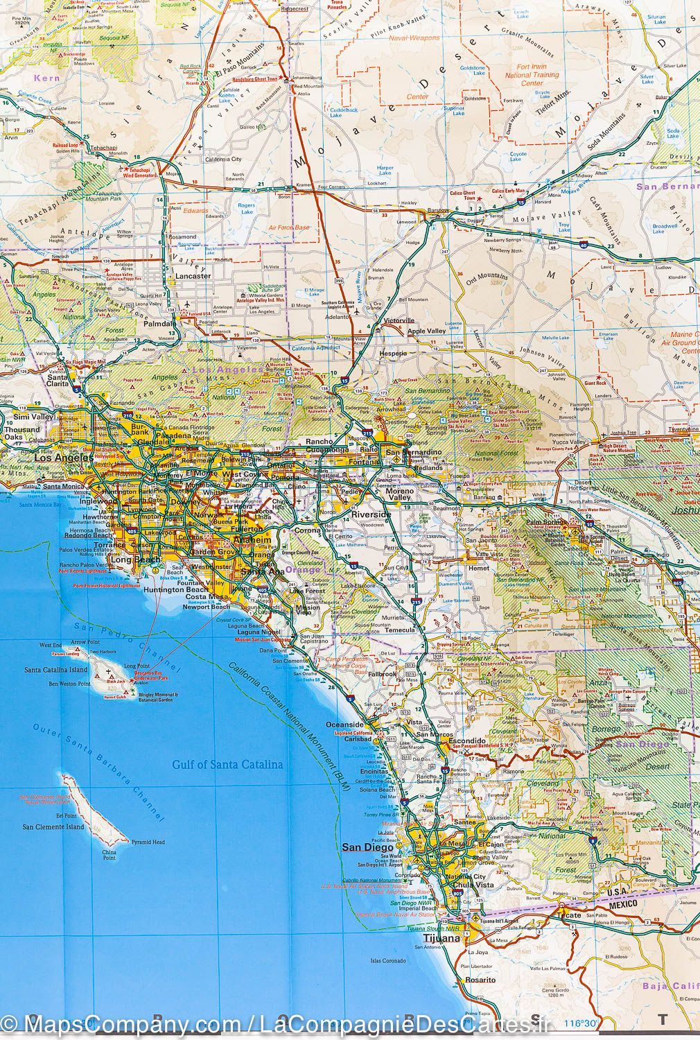 Carte routière USA n° 6 - Californie | Reise Know How carte routière Reise Know-How