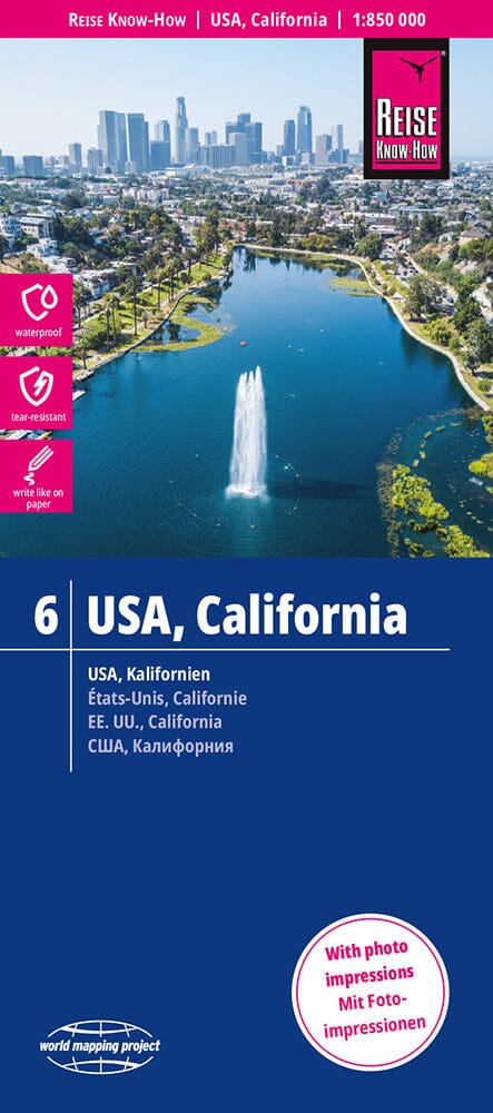 Carte routière USA n° 6 - Californie | Reise Know How carte routière Reise Know-How