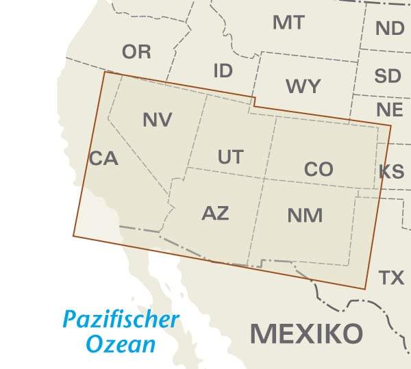 Carte routière USA n° 7 - USA Sud-ouest | Reise Know How carte routière Reise Know-How