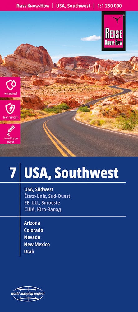 Carte routière USA n° 7 - USA Sud-ouest | Reise Know How carte routière Reise Know-How