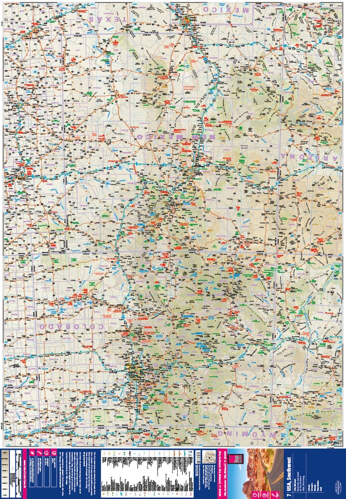 Carte routière USA n° 7 - USA Sud-ouest | Reise Know How carte routière Reise Know-How