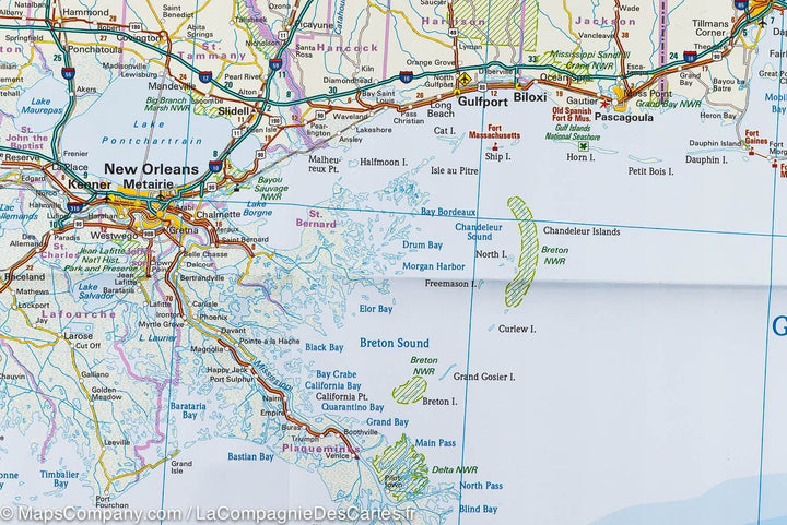 Carte routière USA n° 9 - USA Sud-est | Reise Know How carte pliée Reise Know-How 