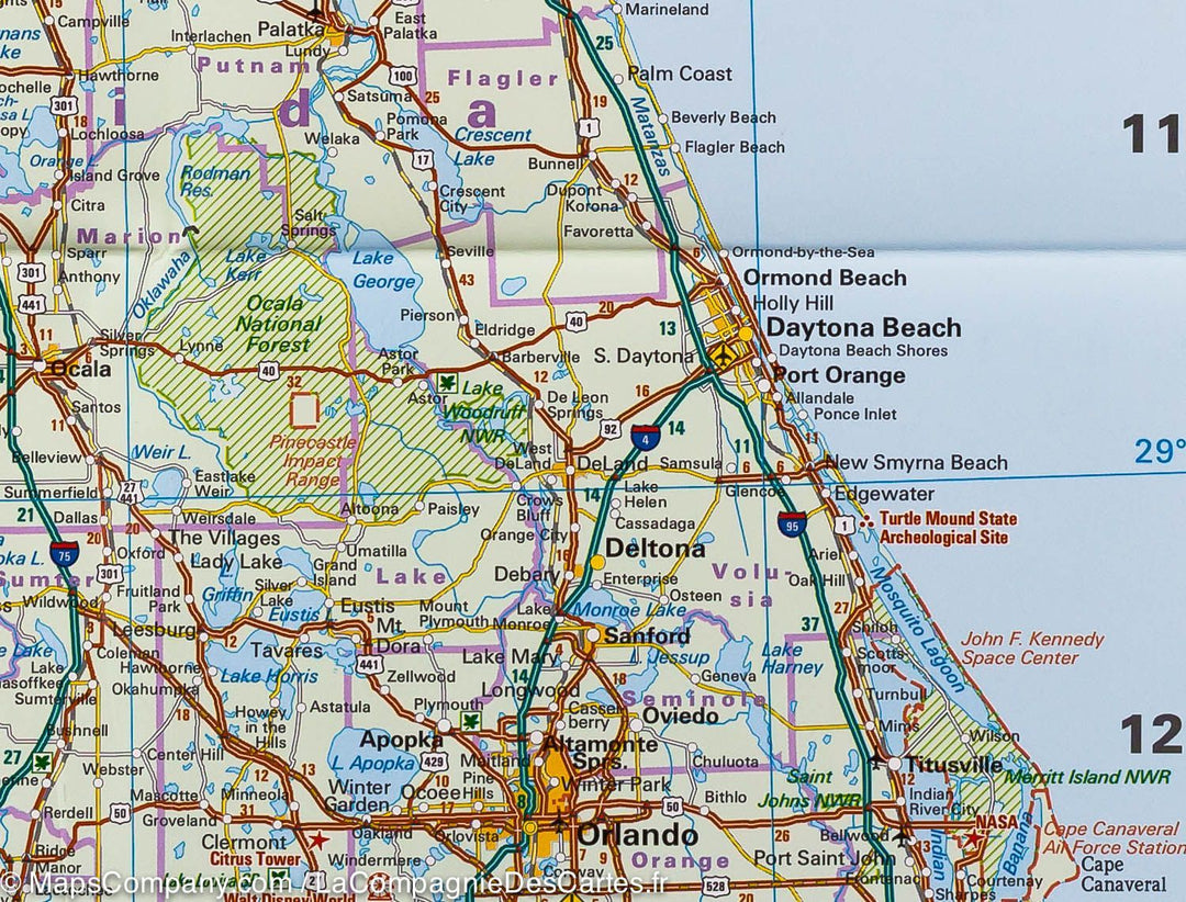 Carte routière USA n° 9 - USA Sud-est | Reise Know How carte pliée Reise Know-How 
