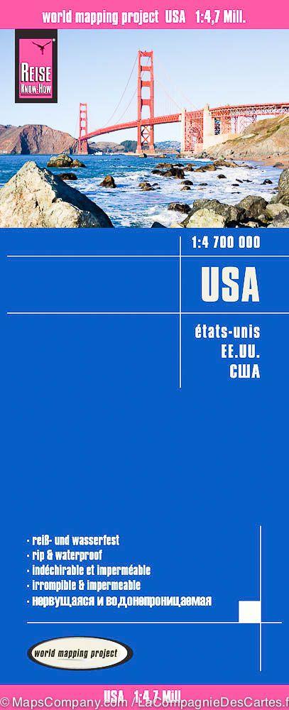 Carte routière - USA | Reise Know How carte routière Reise Know-How
