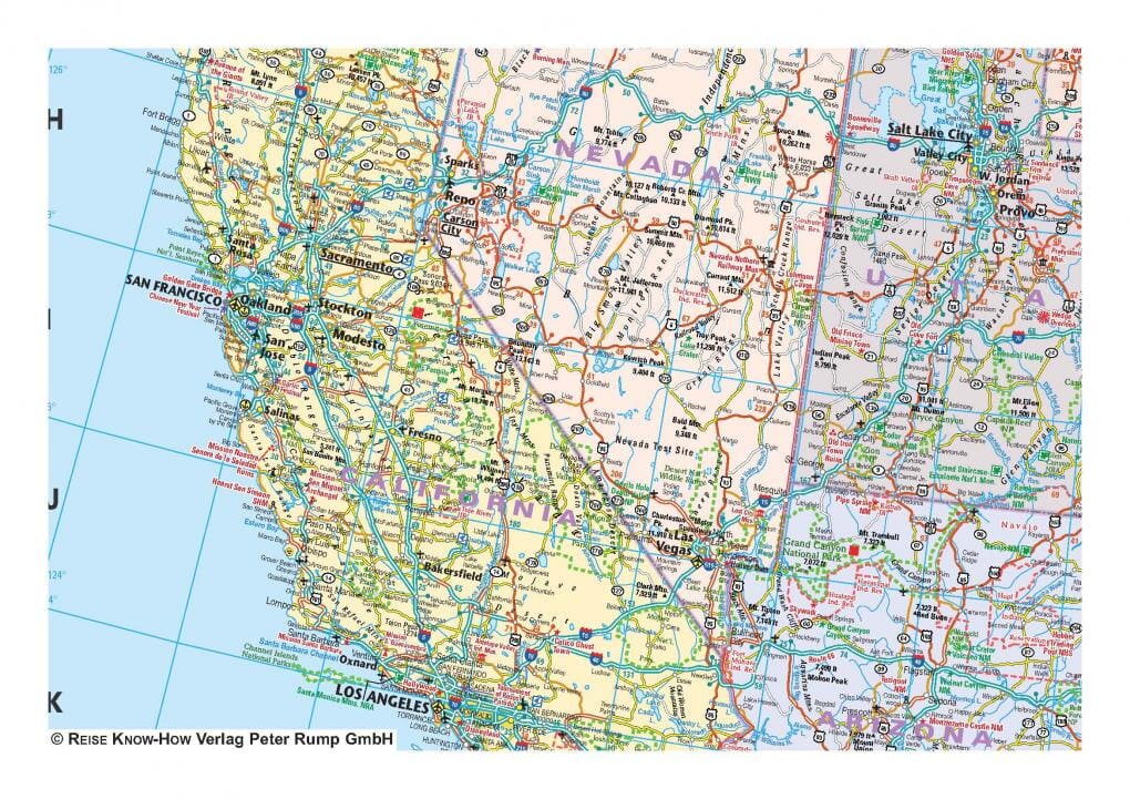 Carte routière - USA | Reise Know How carte routière Reise Know-How