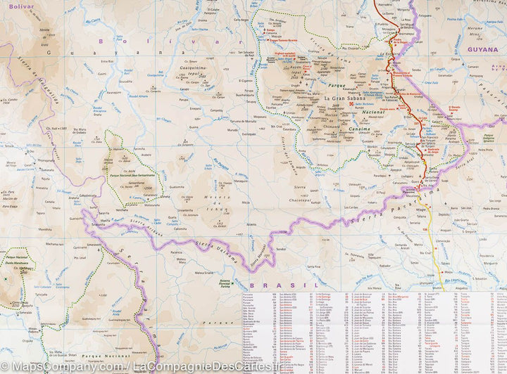 Carte routière - Venezuela | Reise Know How carte pliée Reise Know-How 