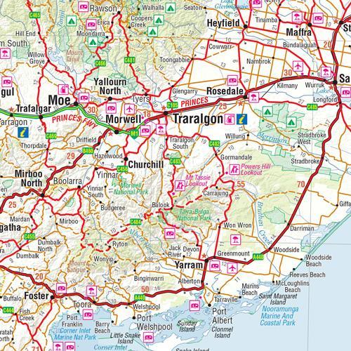 Carte routière - Victoria (Australie) | Hema Maps - Handy map carte routière Hema Maps