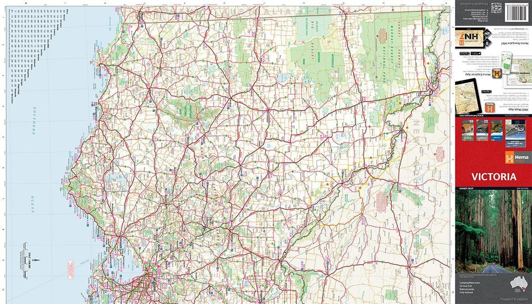 Carte routière - Victoria (Australie) | Hema Maps - Handy map carte pliée Hema Maps 