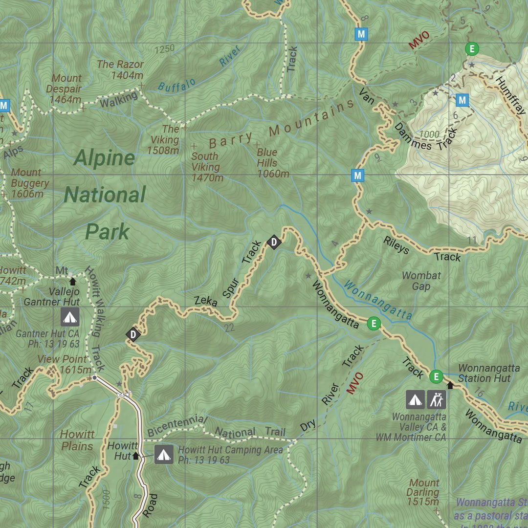 Carte routière - Victoria, High Country (Australie) | Hema Maps carte pliée Hema Maps 