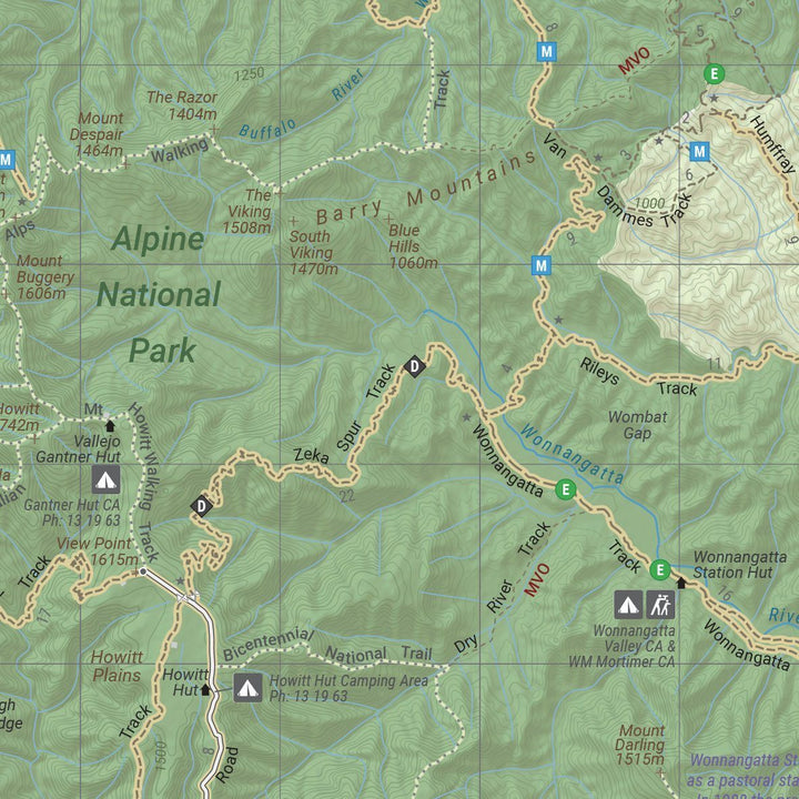 Carte routière - Victoria, High Country (Australie) | Hema Maps carte pliée Hema Maps 
