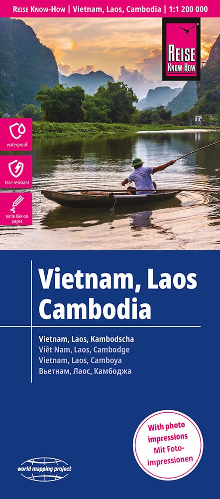 Carte routière - Vietnam, Laos, Cambodge | Reise Know How carte pliée Reise Know-How 