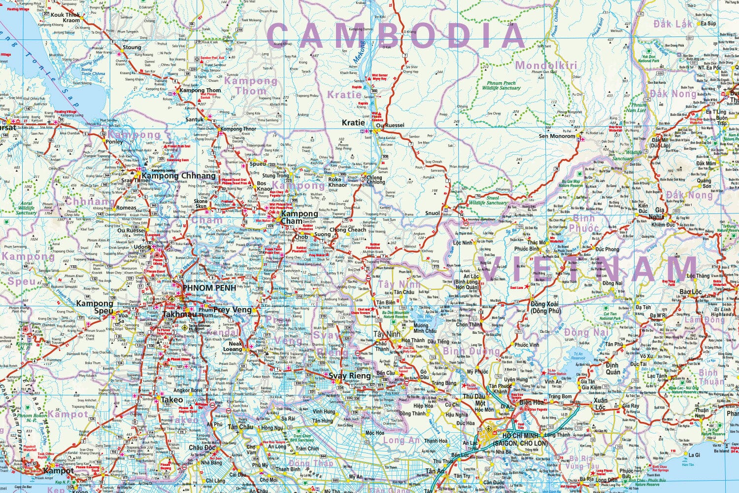 Carte routière - Vietnam, Laos, Cambodge | Reise Know How carte routière Reise Know-How