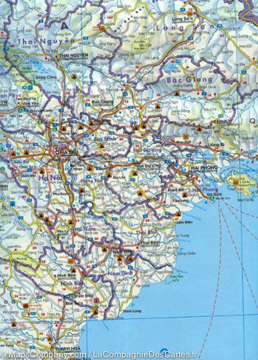 Carte routière - Vietnam, Laos et Cambodge | Freytag & Berndt carte pliée Freytag & Berndt 