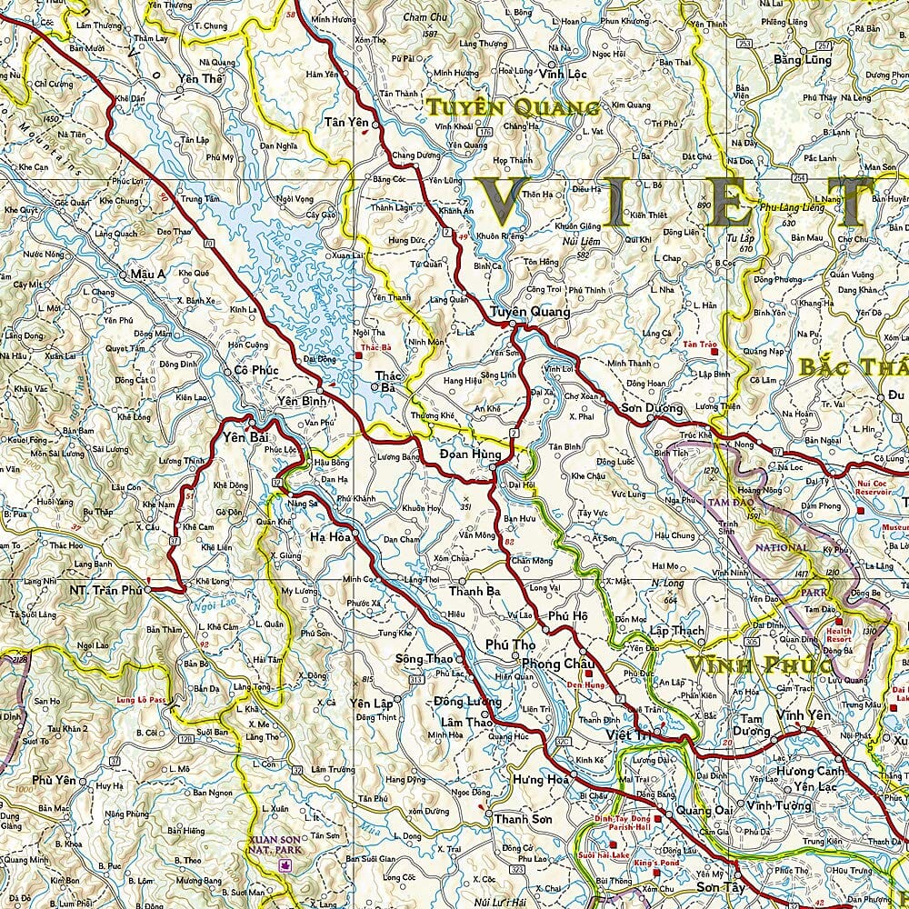 Carte routière - Vietnam Nord | National Geographic carte routière National Geographic