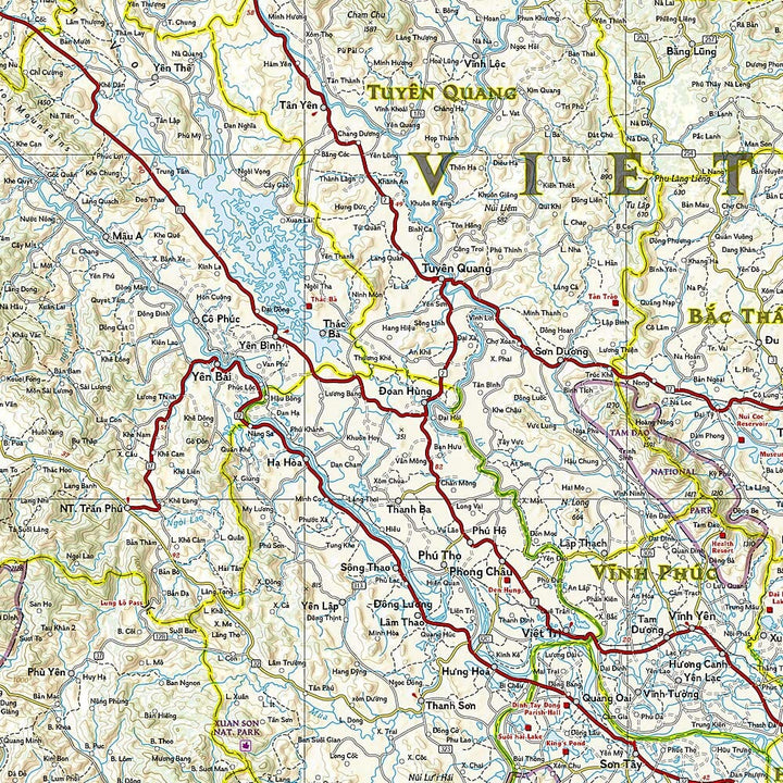 Carte routière - Vietnam Nord | National Geographic carte pliée National Geographic 