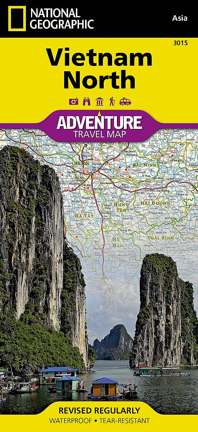Carte routière - Vietnam Nord | National Geographic carte pliée National Geographic 