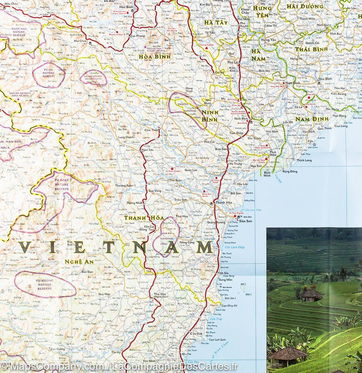 Carte routière - Vietnam Nord | National Geographic carte pliée National Geographic 