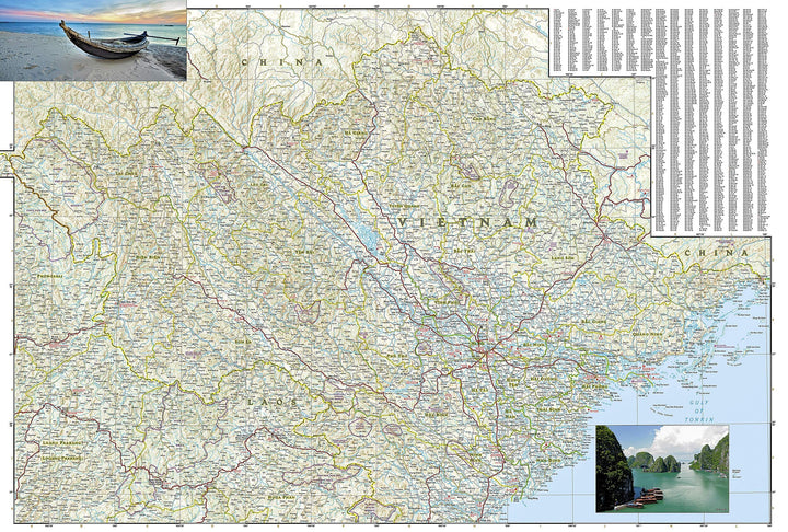 Carte routière - Vietnam Nord | National Geographic carte pliée National Geographic 