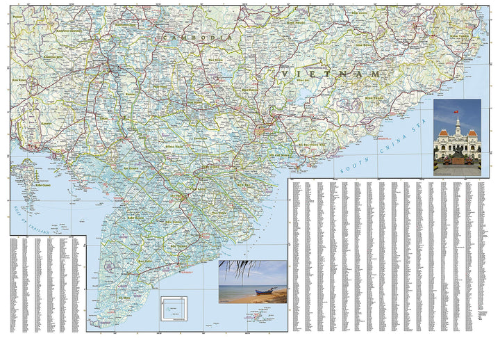 Carte routière - Vietnam Sud | National Geographic carte pliée National Geographic 
