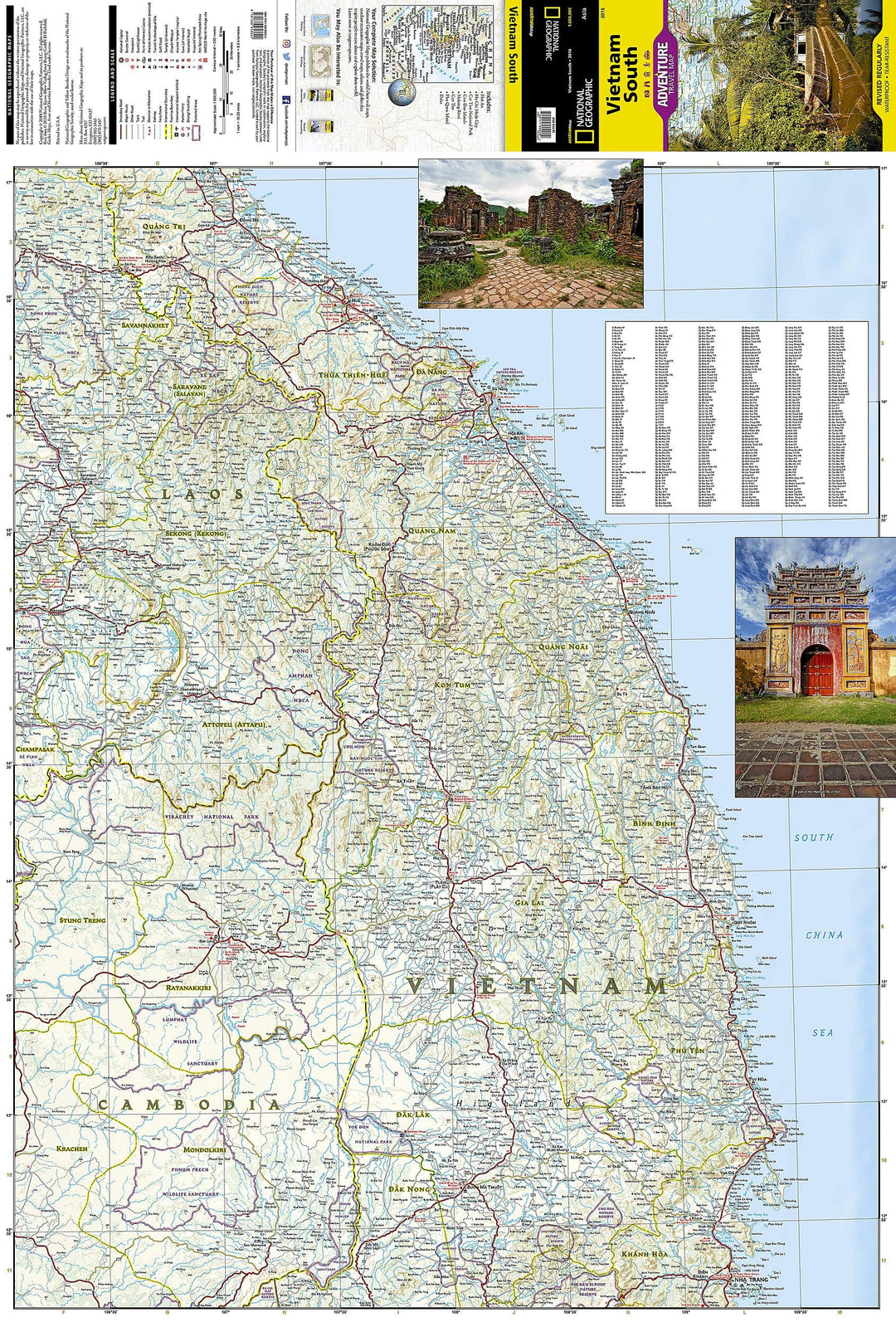 Carte routière - Vietnam Sud | National Geographic carte pliée National Geographic 