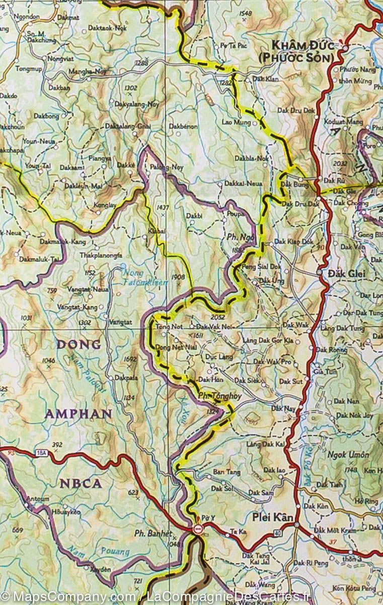 Carte routière - Vietnam Sud | National Geographic carte routière National Geographic