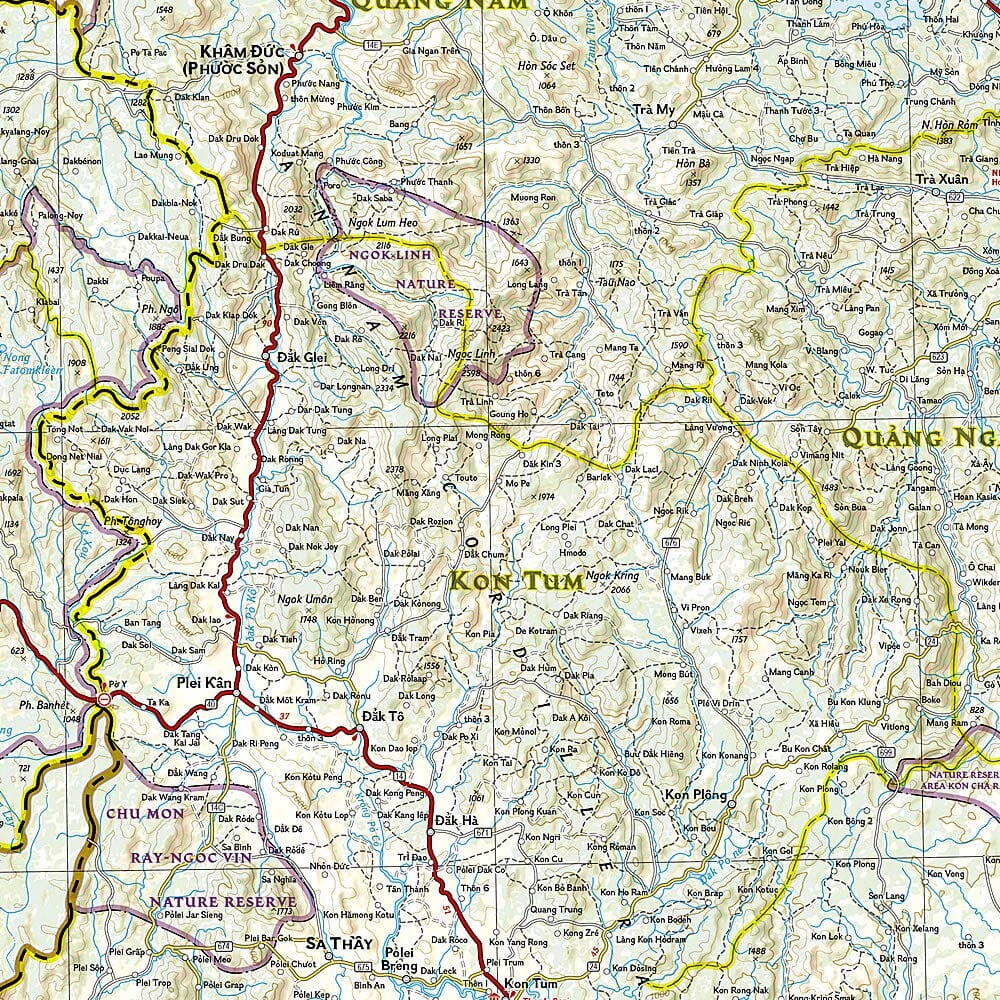 Carte routière - Vietnam Sud | National Geographic carte routière National Geographic