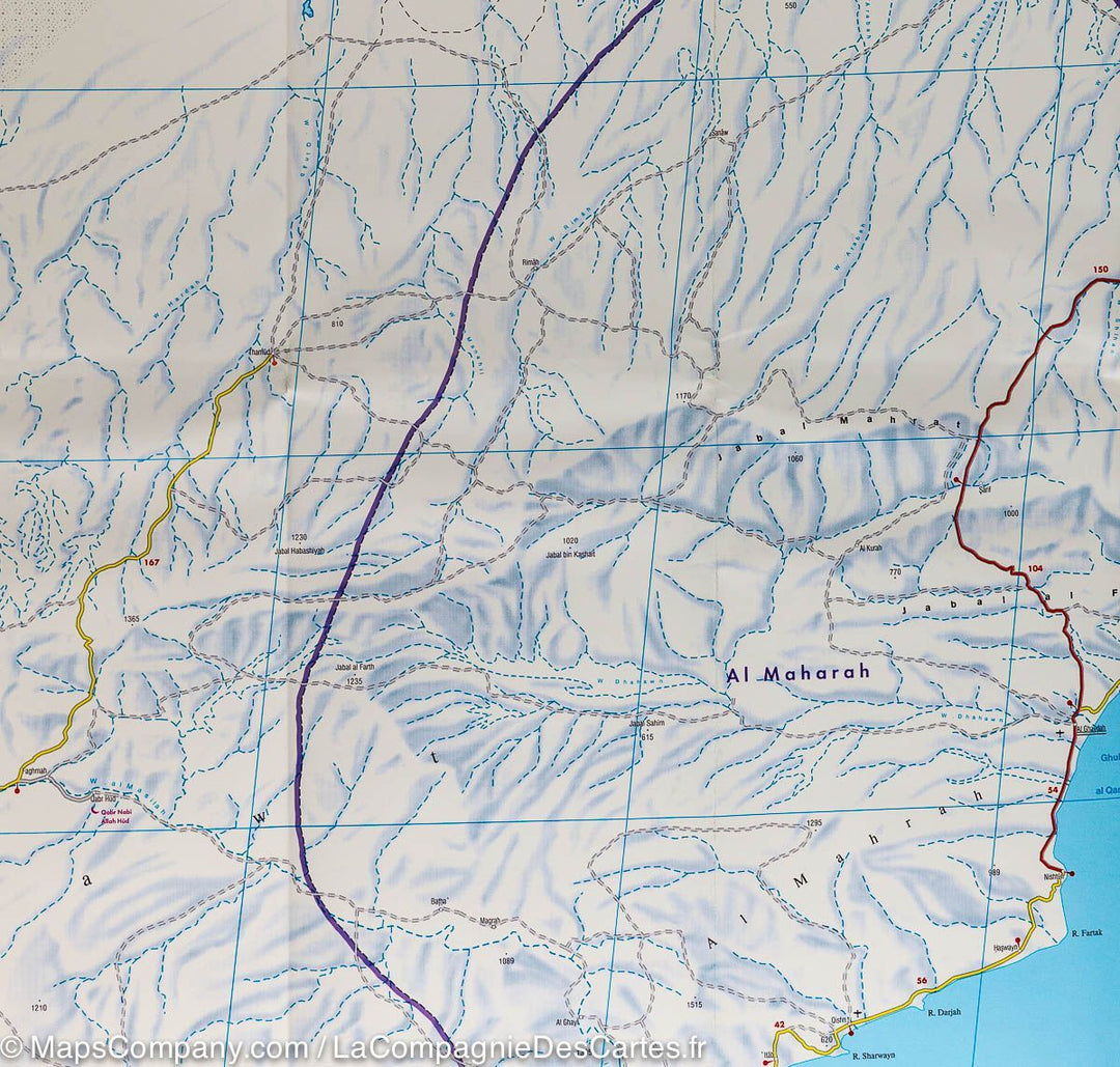 Carte routière - Yemen | Freytag & Berndt carte pliée Freytag & Berndt 