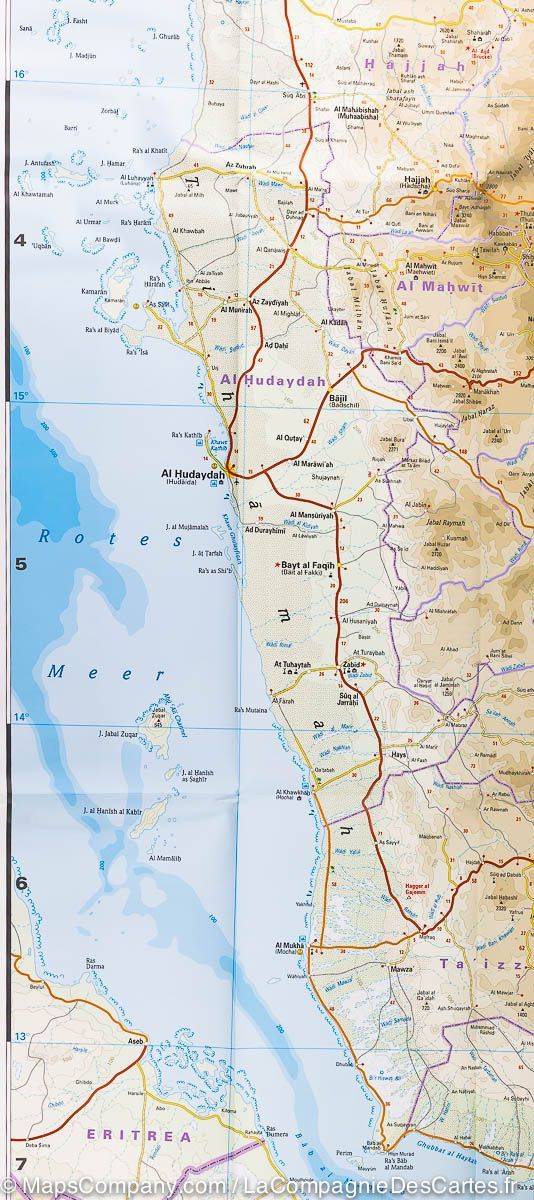 Carte routière - Yémen | Reise Know How carte pliée Reise Know-How 