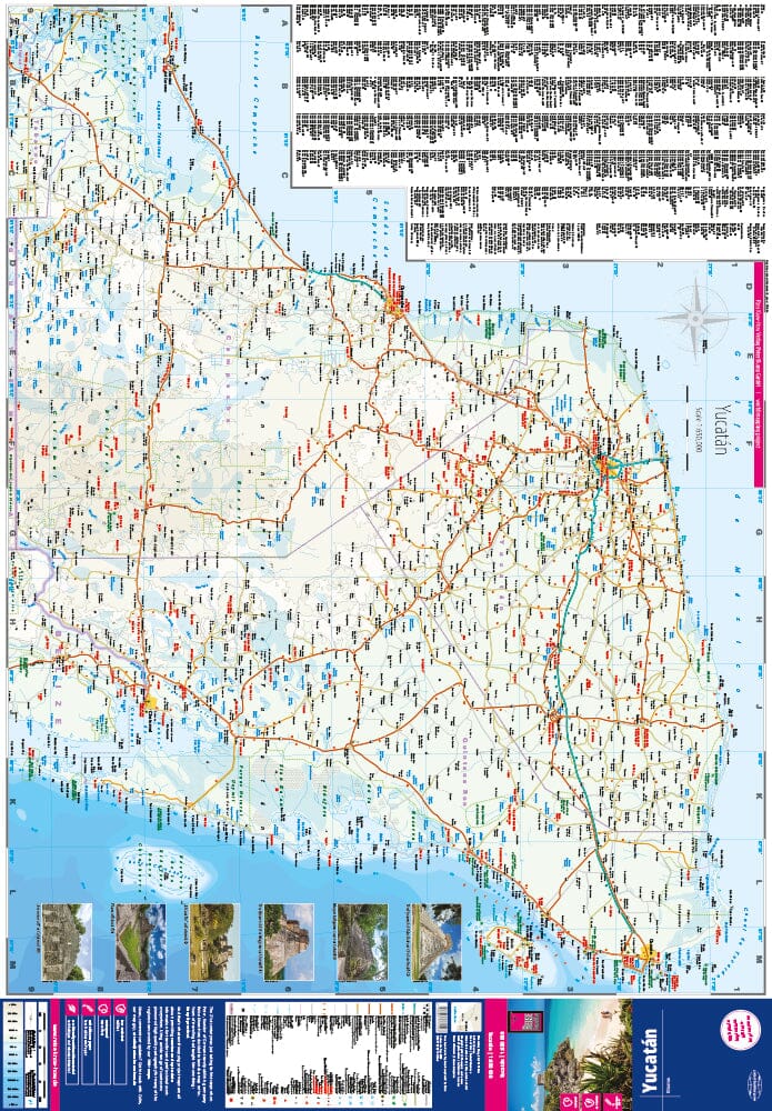 Carte routière - Yucatan | Reise Know How carte routière Reise Know-How
