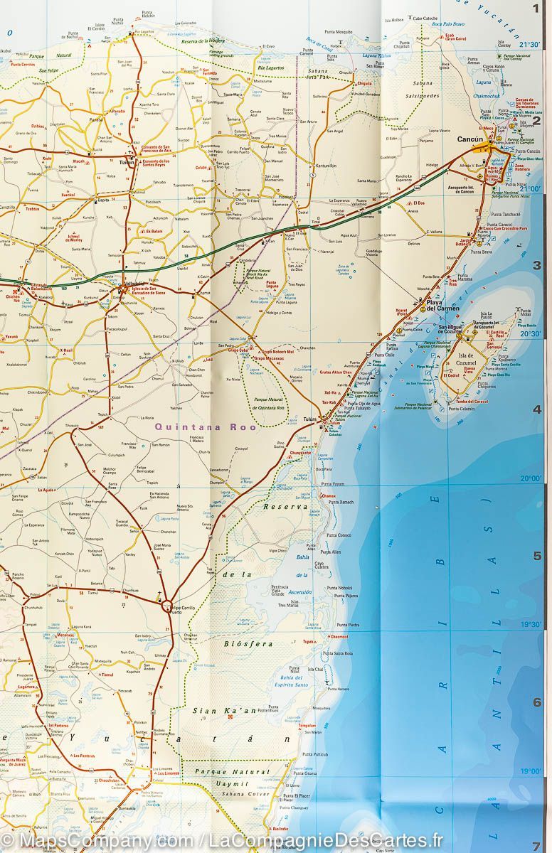 Carte routière - Yucatan | Reise Know How carte pliée Reise Know-How 