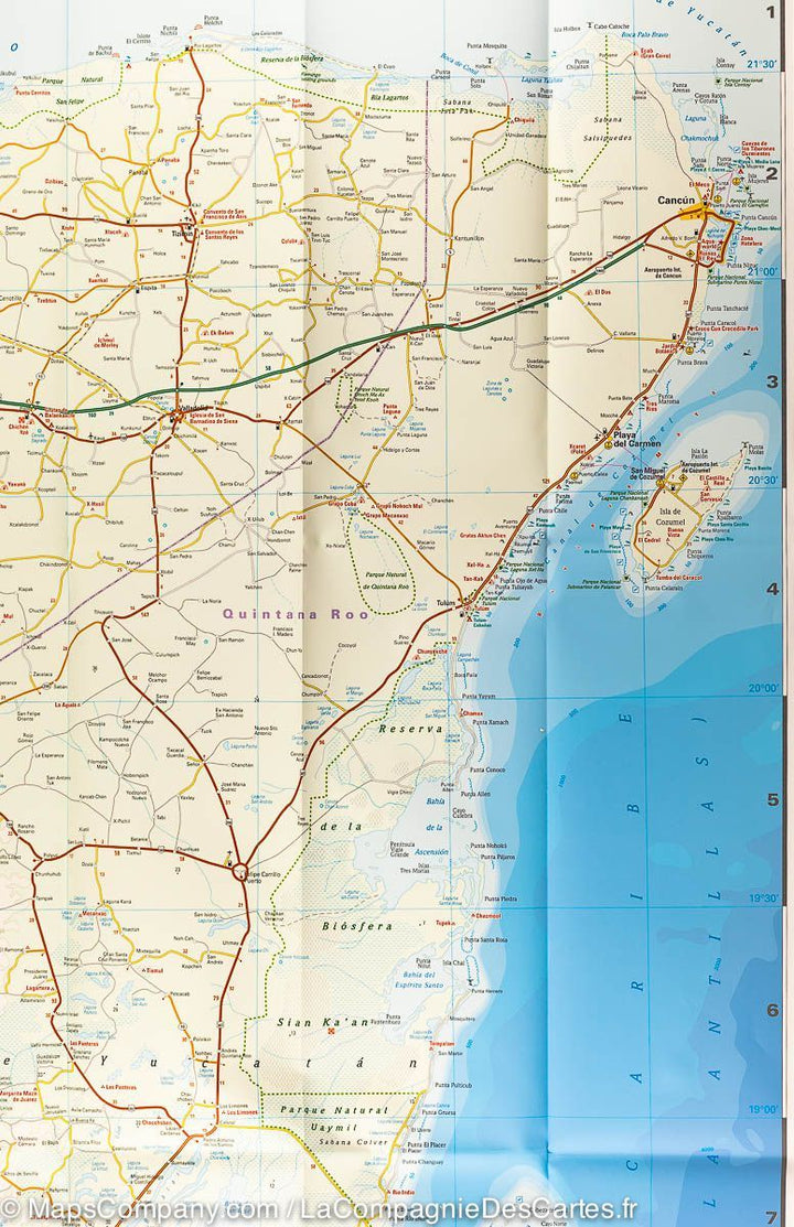 Carte routière - Yucatan | Reise Know How carte pliée Reise Know-How 