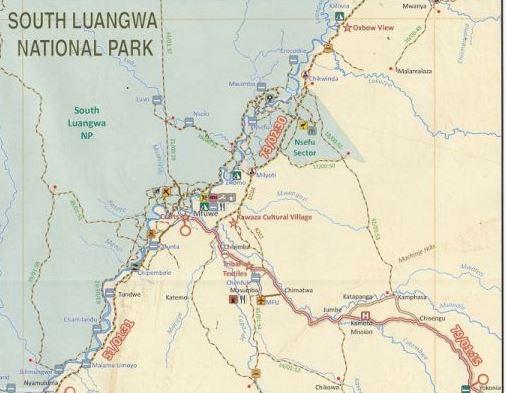 Carte routière - Zambie | Tracks4Africa carte routière Tracks4Africa