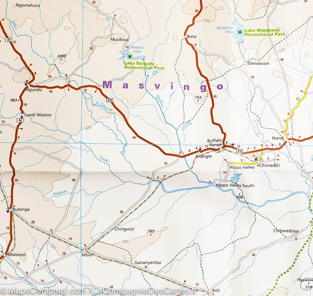 Carte routière - Zimbabwe | Reise Know How carte pliée Reise Know-How 
