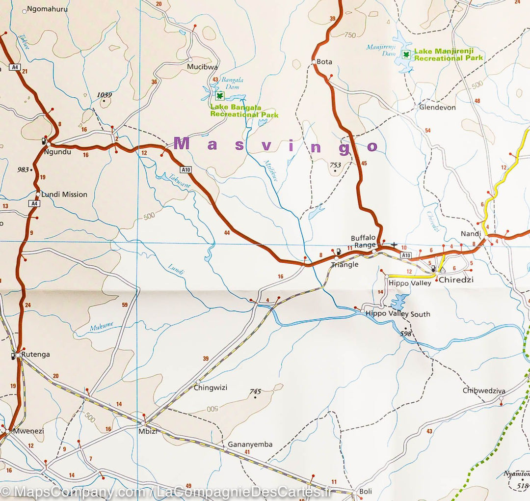 Carte routière - Zimbabwe | Reise Know How carte pliée Reise Know-How 
