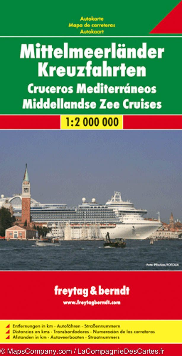 Carte spéciale - Croisières en Méditerranée | Freytag & Berndt carte pliée Freytag & Berndt 