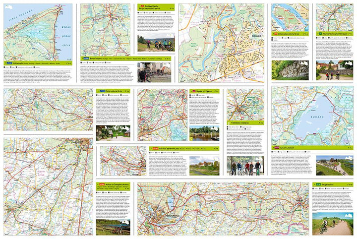 Carte spéciale cyclisme - Lettonie (en letton) | Jana Seta carte pliée Jana Seta 