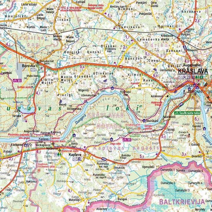 Carte spéciale cyclisme - Lettonie (en letton) | Jana Seta carte pliée Jana Seta 
