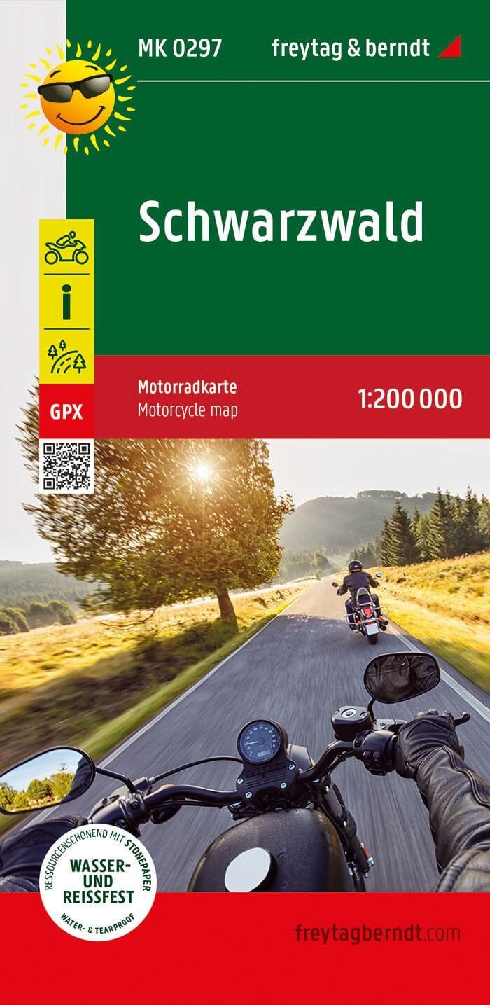 Carte spéciale moto - Forêt Noire | Freytag & Berndt carte routière Freytag & Berndt