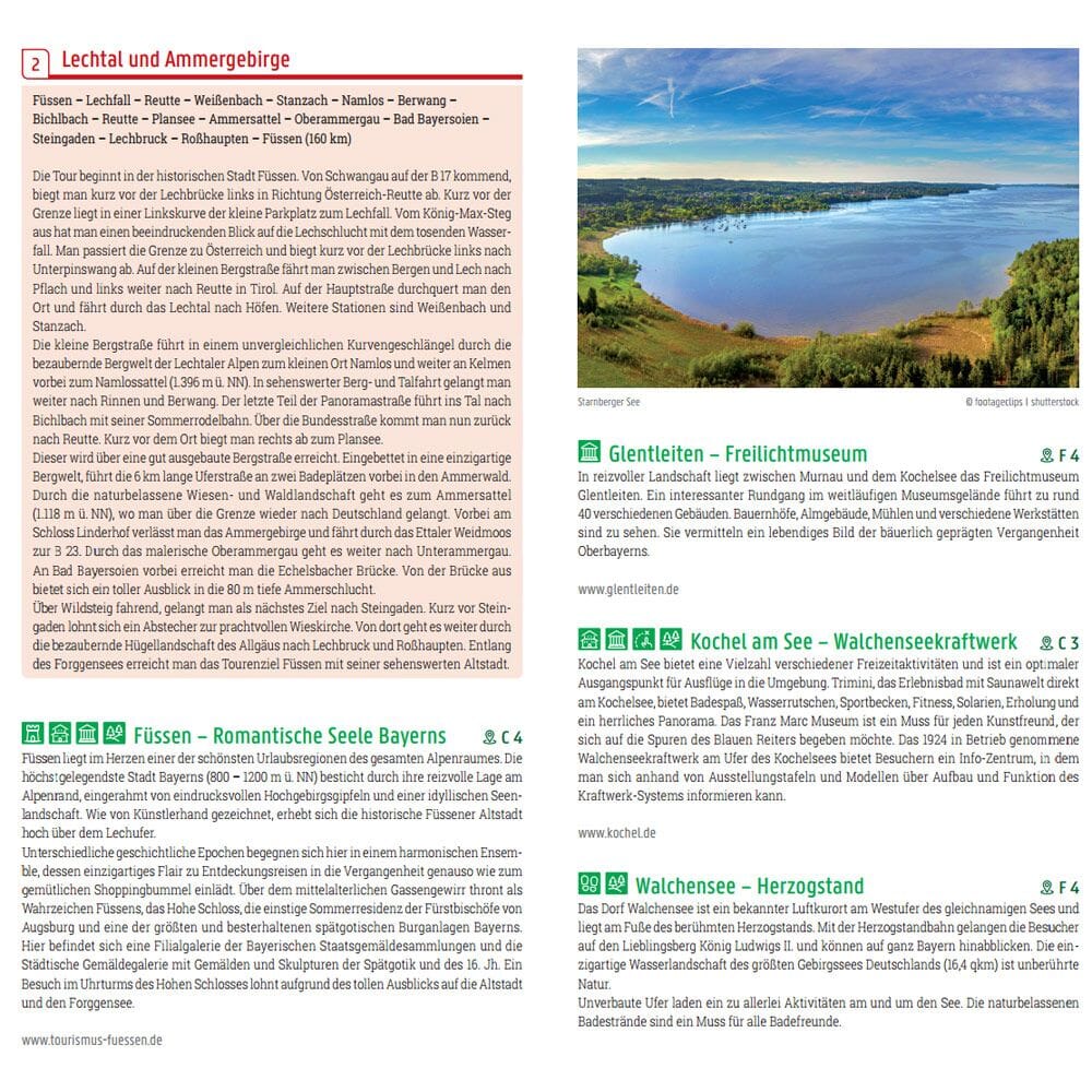 Carte spéciale moto - Haute-Bavière, Tyrol, Sud-Tyrol | Freytag & Berndt carte routière Freytag & Berndt