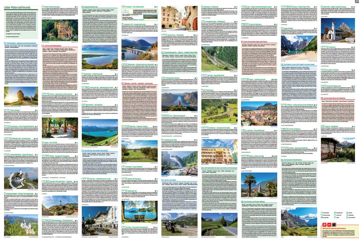 Carte spéciale moto - Haute-Bavière, Tyrol, Sud-Tyrol | Freytag & Berndt carte pliée Freytag & Berndt 