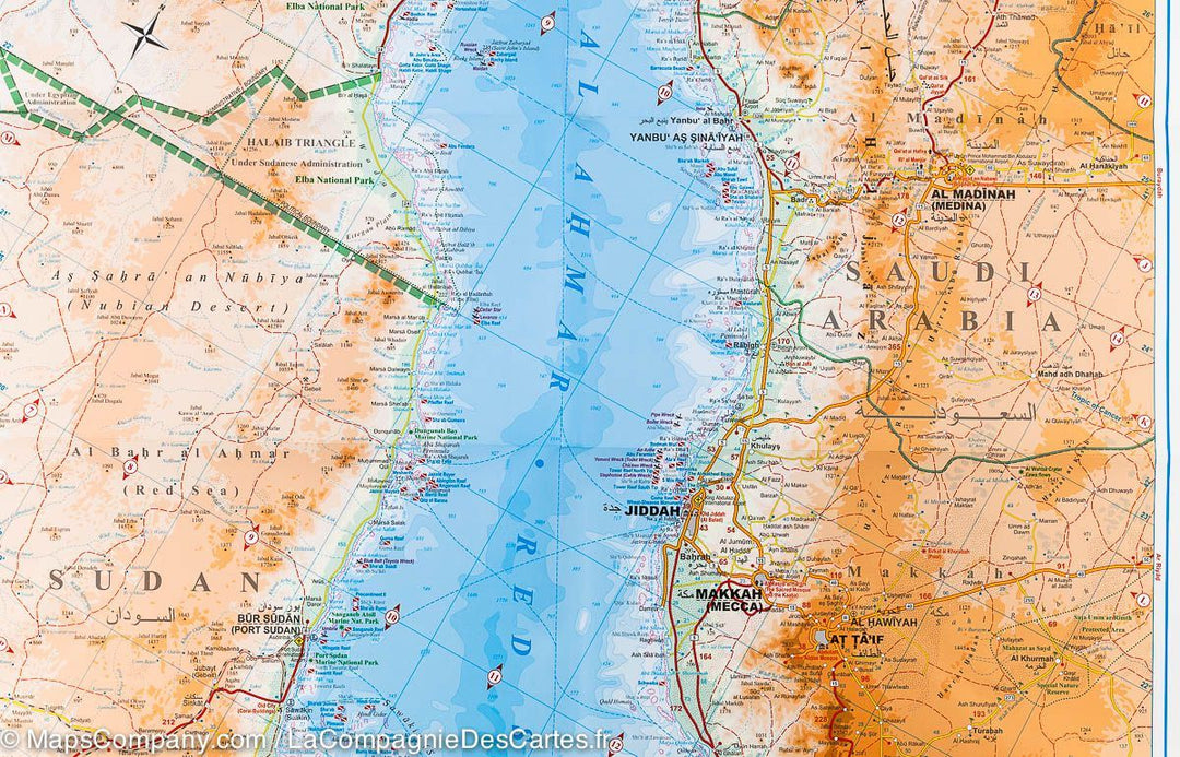 Carte spéciale plongée - Mer Rouge | Gizi Map carte pliée Gizi Map 