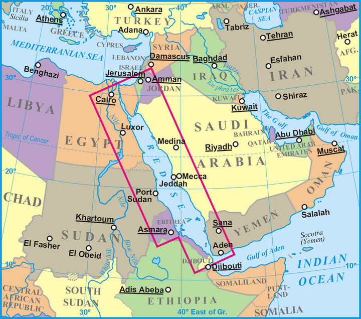 Carte spéciale plongée - Mer Rouge | Gizi Map carte pliée Gizi Map 
