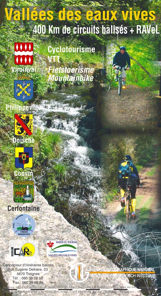 Carte spéciale VTT - Vallées des eaux vives (Belgique) | NGI carte cycliste IGN Belgique Default Title