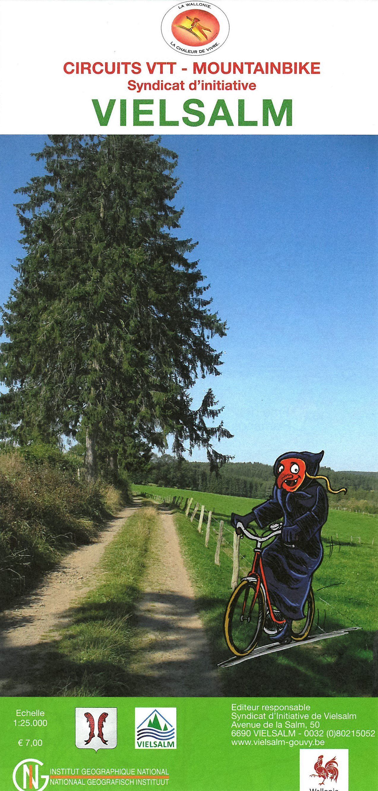 Carte spéciale VTT - Vielsalm (Belgique) | NGI carte cycliste IGN Belgique Default Title