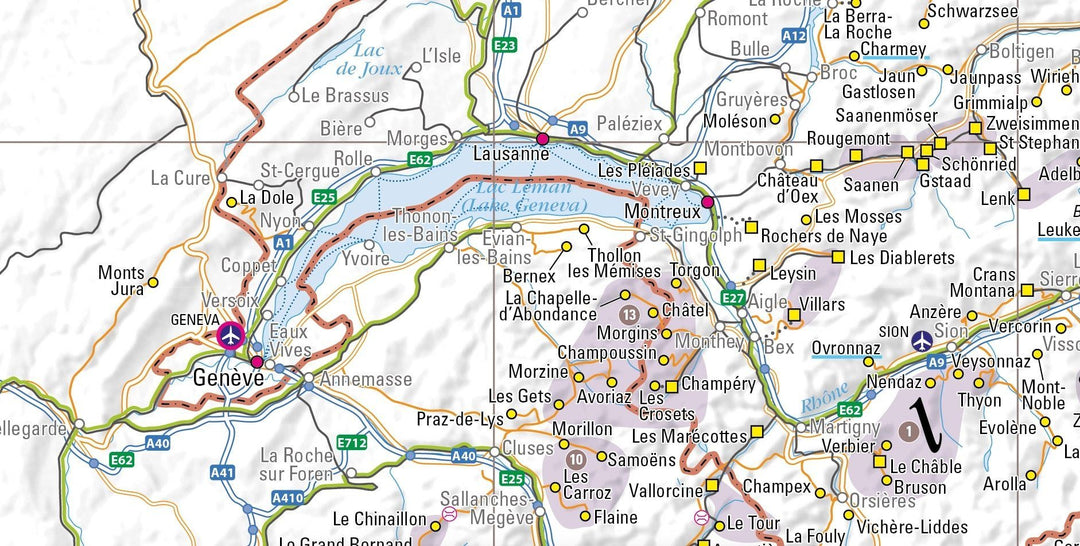 Carte - Station de ski des Alpes | 2the Alps carte pliée 2the Alps 