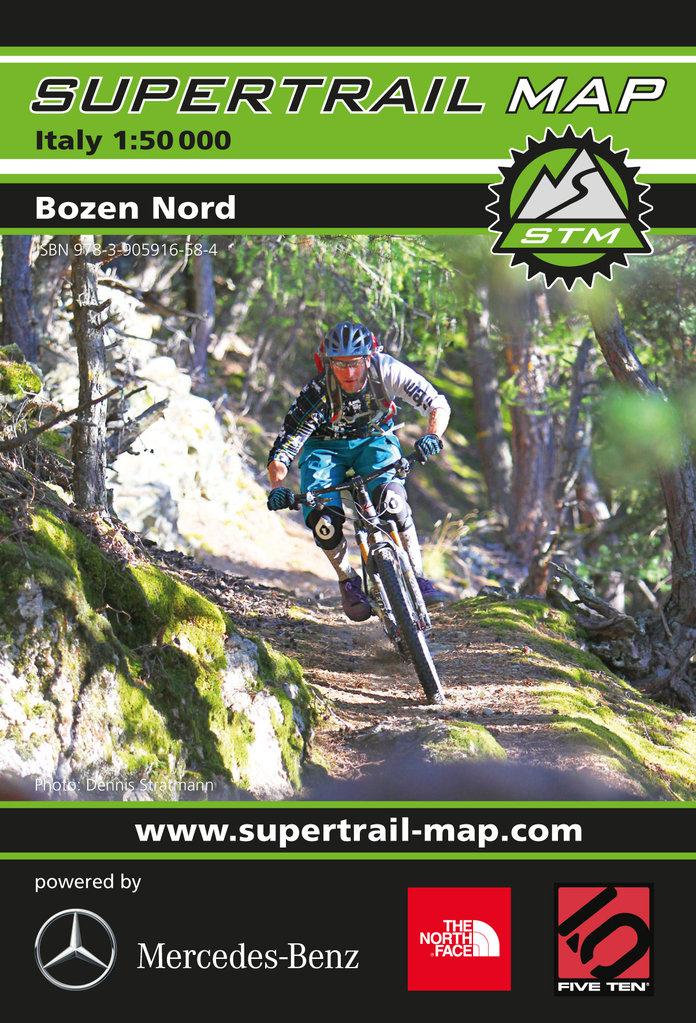 Carte Supertrail - Bozen, Bolzano Nord | Supertrail Map carte de randonnée Supertrail Map