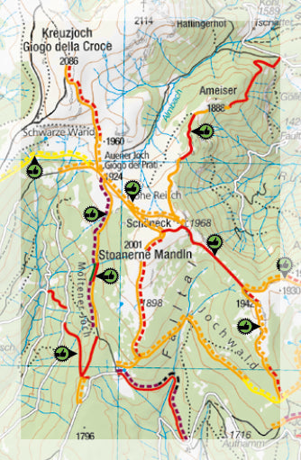 Carte Supertrail - Bozen, Bolzano Nord | Supertrail Map carte pliée Supertrail Map 