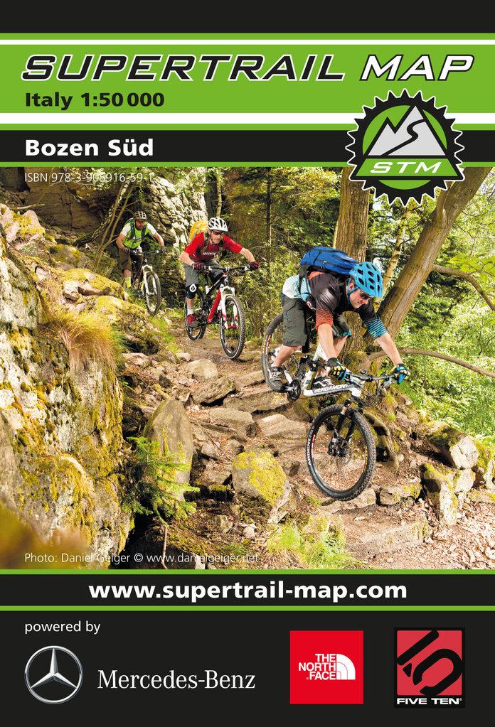 Carte Supertrail - Bozen, Bolzano Sud | Supertrail Map carte de randonnée Supertrail Map
